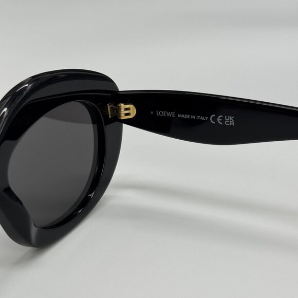 NEW LOEWE LW40153I 01A WOMEN SUNGLASSES BLACK LOEWE EYEWEAR - Picture 7 of 9